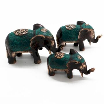 Set Of 3 - Lucky Elephants (asst Sizes)