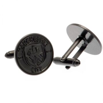 Manchester City Fc Black Ip Cufflinks