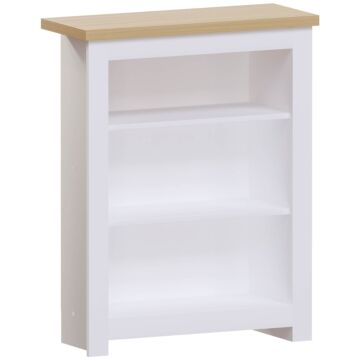 Vida Designs Arlington 3 Tier Bookcase, White