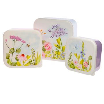 Lunch Boxes Set Of 3 (m/l/xl) - Botanical Gardens