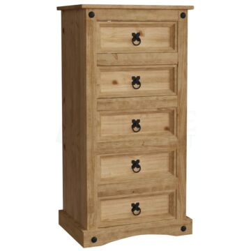 Vida Designs Corona 5 Drawer Narrow Chest