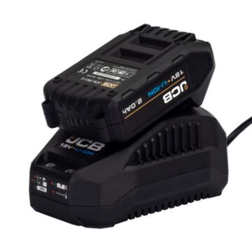 Jcb 18v 2.0ah Lithium-ion Battery And 2.4a Fast Charger | 21-20libtfc