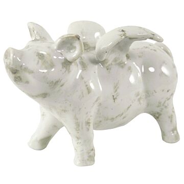 Small Ceramic Flying Pig, 18.5cm