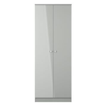 Yarmouth Tall Plain Wardrobe In Uniform Grey & Dusk Grey