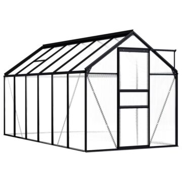 Vidaxl Greenhouse Anthracite Aluminium 7.03 M²