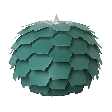 Pendant Lamp Green Plastic Pine Cone Globe Shade Hanging Lamp Beliani