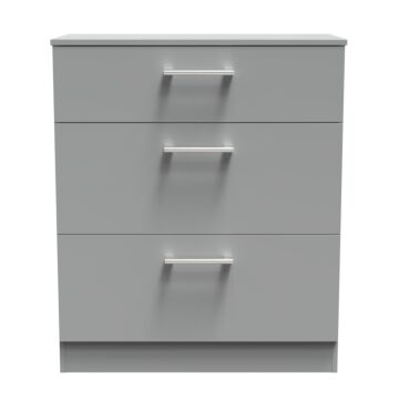 Devon 3 Drawer Deep Chest In Dusk Grey