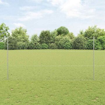Vidaxl Fence Posts 22 Pcs U-channel 150 Cm Galvanised Steel, Vidaxl Hexagon Fence 1.5x100 M Galvanised Steel