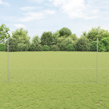 Vidaxl Fence Posts 22 Pcs U-channel 150 Cm Galvanised Steel, Vidaxl Hexagon Fence 1.5x100 M Galvanised Steel