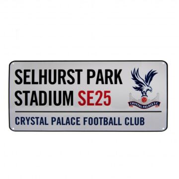 Crystal Palace Fc White Street Sign