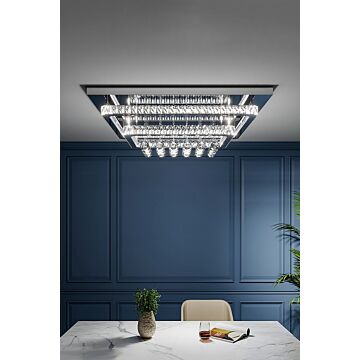 Modern Crystal Led Flush Mount Ceiling Light