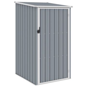Vidaxl Garden Shed Grey 87x98x159 Cm Galvanised Steel