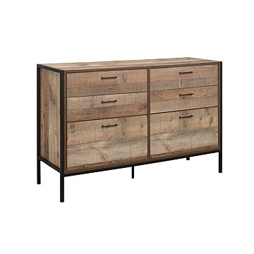 Urban 6 Drawer Wide Chest Rustic