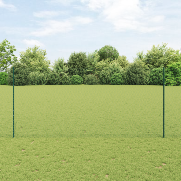 Vidaxl Fence Posts 11 Pcs U-channel Green 140 Cm Steel