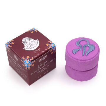 Set Of Zodiac Bath Fizzers With Horoscope - Virgo