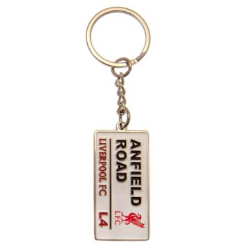 Liverpool Fc Embossed Street Sign Keyring