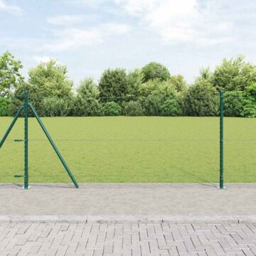 Vidaxl Hexagon Fence Green 0.8x100 M Steel