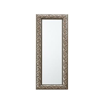Wall Hanging Mirror Gold 51 X 141 Cm Decorative Distressed Frame Living Room Classic Vintage French Style Beliani