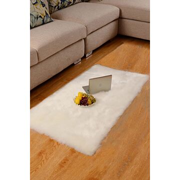 100cm*180cm Dwayne Handmade White Rug