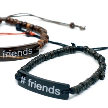 Coco Slogan Bracelets - #friends