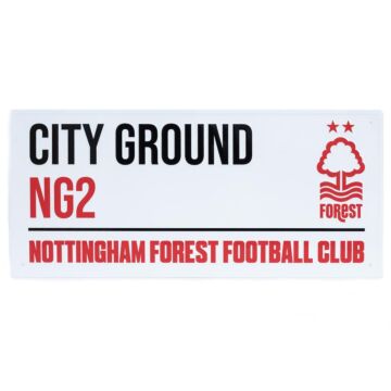 Nottingham Forest Fc White Street Sign