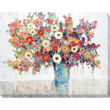 Bright Bouquet Ii By Tim O'toole - Wrapped Canvas