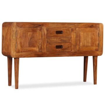 Vidaxl Sideboard Solid Wood With Honey Finish 120x30x75 Cm