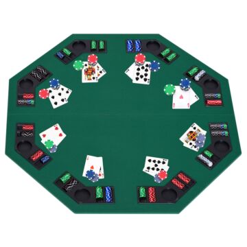 Homcom 1.2m/48inch Foldable Poker Table W/ Carrying Bag
