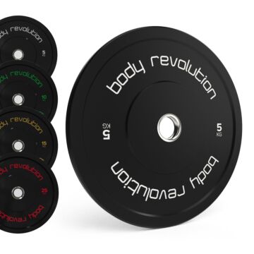 Body Revolution Olympic Bumper Plates (black) 5 Kg Pair