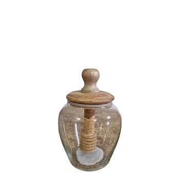 Honey Jar With Mixer 10x15cm