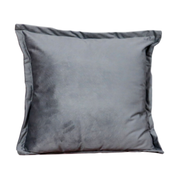 Snakeskin Textured Grey Velvet Cushion - Feather Filled