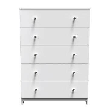 Yarmouth 5 Drawer Chest In White