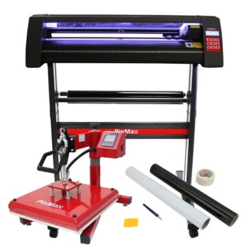 Led Vinyl Cutter With 38cm Swing Heat Press & Software
