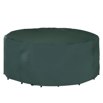 Outsunny Garden Patio Large Furniture Set Round Cover 600d Oxford Waterproof Ф193 X 80h Cm