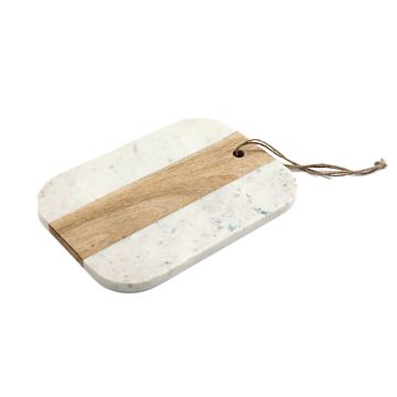 Wood And Marble Small Chopping Board