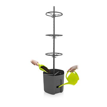 Self-watering Tomato Pot With Extendable Trellis - 39cm - Twin Pack