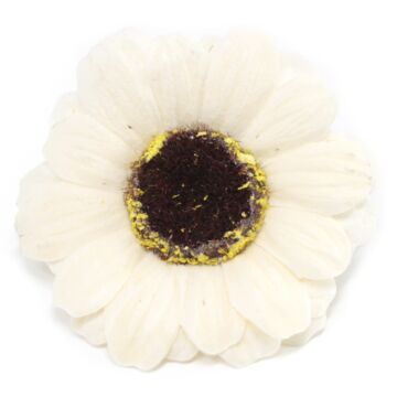 Craft Soap Flowers - Sml Sunflower - Ivory - Pack Of 10