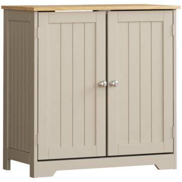 Bath Vida Priano 2 Door Under Sink Cabinet, Grey & Oak