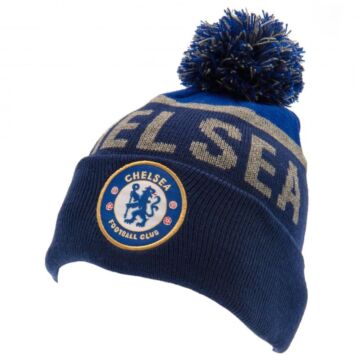 Chelsea Fc Navy Text Ski Hat