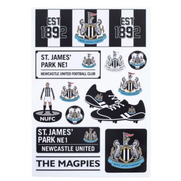 Newcastle United Fc A4 Sticker Set