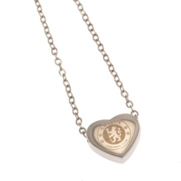 Chelsea Fc Stainless Steel Heart Necklace