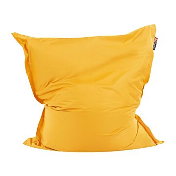 Large Bean Bag Yellow Lounger Zip Giant Beanbag Beliani