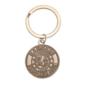 Rangers Fc Antique Silver Ready Crest Keyring