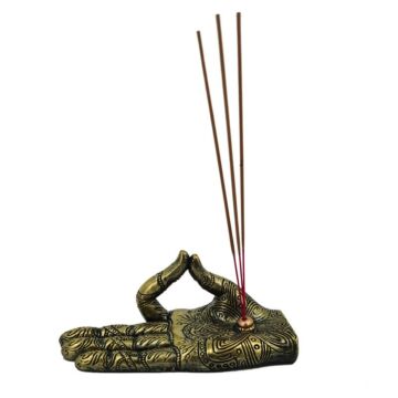 Ashcatcher Incense Stick Burner - Henna Buddha Hand