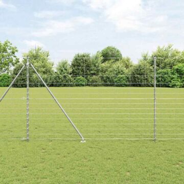Vidaxl Field Fence 1.6x50 M Galvanised Steel