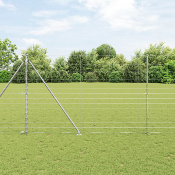 Vidaxl Field Fence 1.6x50 M Galvanised Steel