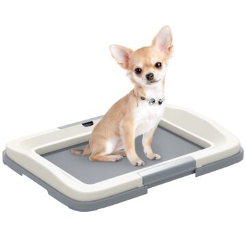 Pawhut Dog Toilet Tray For Training Dogs, 47 X 34 X 6cm