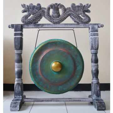 Medium Gong In Stand - 35cm - Greenwash