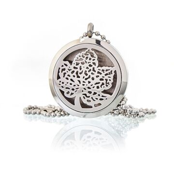 Aromatherapy Diffuser Necklace - Leaf 30mm