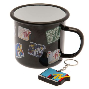 Mtv Enamel Mug & Keyring Set